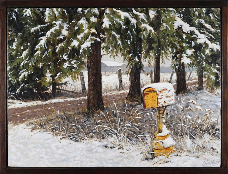 rural
winter
landscape
mailbox